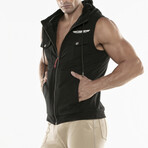 Cargo Sleeveless Hoody // Black (L)