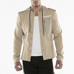 Cargo Over Shirt // Beige (L)