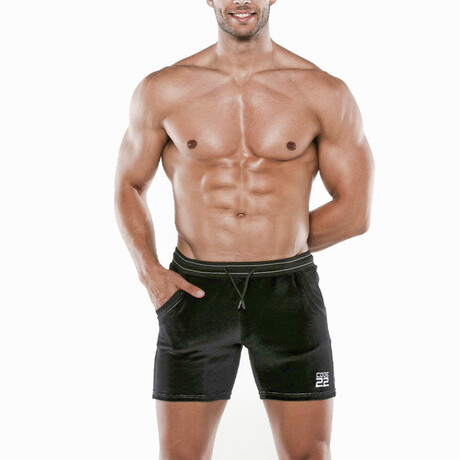 Plush Velvet Short // Black (L)