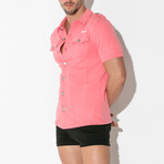 Stretch Shirt // Pink (L)