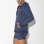 Geo Hoody // Navy (L)