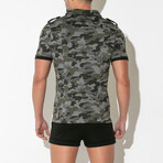 Stretch Shirt // Camo Grey (L)