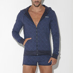 Geo Hoody // Navy (L)