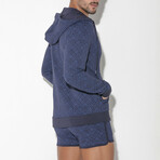 Geo Hoody // Navy (L)