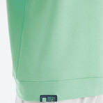 Crewneck Arm Detail Sweatshirt // Water Green (S)