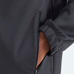 High Collar Zippered Pocket Detailed Sweatshirt // Anthracite (S)