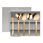 Stile Kitchen Tools with Box // 5 Pcs. (Gold)