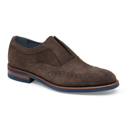 Ashford Wingtip Slip-On // Dark Gray (8)