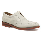 Ashford Wingtip Loafers // Bone (8)