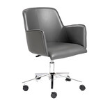 Sunny Pro Office Chair (Gray + Chrome Base)