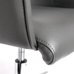 Sunny Pro Office Chair (Gray + Chrome Base)