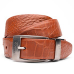 Alligator Leather Belt // Cognac (40)