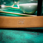 Alligator Leather Belt // Antique Honey (36)