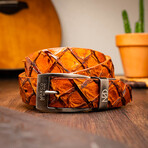 Pirarucu Leather Belt // Cognac (40)