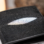 Stingray Leather Vallo Wallet // Black