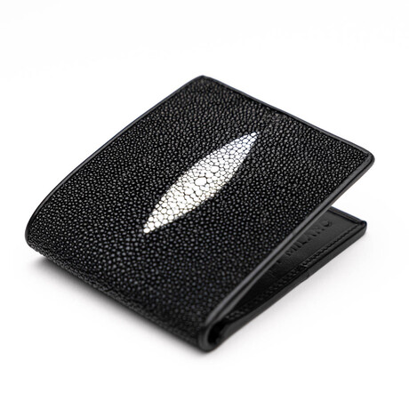 Stingray Leather Vallo Wallet // Black