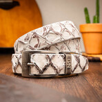 Pirarucu Leather Belt // Newspaper (40)