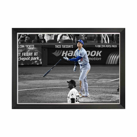 Shohei Ohtani Framed Canvas - Record Setting 50th Home Run - L.A. Dodgers