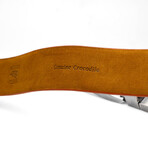 Crocodile Leather Belt // Brandy (44)