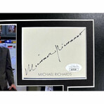 Michael Richards Seinfeld Signed License Plate Framed Collage