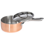 BergHOFF Vintage Tri-Ply Copper 7" Saucepan 2qt. with Lid // Polished