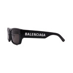 Balenciaga // Men's // BB0261SA 001 Square Sunglasses // Black White + Gray