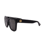 Gucci // Unisex // GG1338S 001 Square Sunglasses // Black + Grey