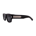 Saint Laurent // Men's // SL659 001 Square Sunglasses // Black Silver + Gray