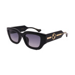 Gucci // Ladies // GG1558SK 001 Square Sunglasses // Black Gold + Gray