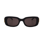 Balenciaga // Unisex // BB0310SK 001 Square Sunglasses // Black Gold + Gray