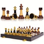 Acrylic Chess Pieces // Wooden Chess Board