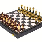 Acrylic Chess Pieces // Wooden Chess Board