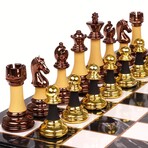 Acrylic Chess Pieces // Wooden Chess Board