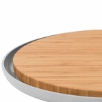 Leo 14.25" Bamboo Cutting Board + Plate