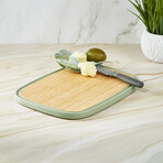 BergHOFF Balance Bamboo Large Cutting Board 14.5" // Recycled Material // Green