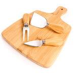 Bamboo Paddle Cutting Board // 11"L x 7.9"W x 1.5"H