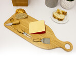 Bamboo 4pc Paddle Cheese Board Set // with 3 Tools // 22"L x 7.9"W x 1"H