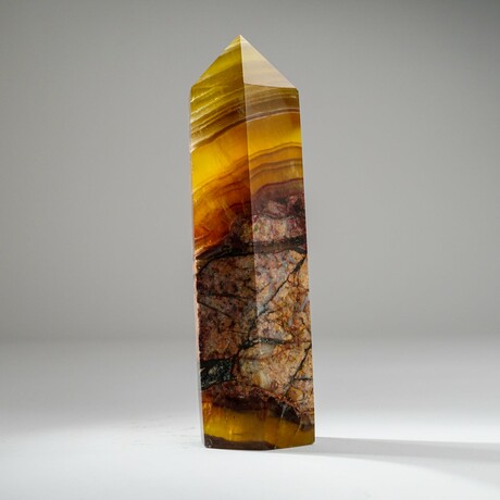 Genuine Polished Yellow Fluorite Point from Argentina // 2.2 lbs