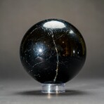 Genuine Polished Black Tourmaline Sphere from Brazil //3.5"// 2.5 lbs