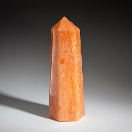 Genuine Polished Orange Selenite Point from Morocco // 2 lbs