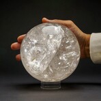 Genuine Polished Clear Quartz Sphere // 5.5"// 7 lbs