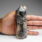 Genuine Polished Black Moonstone Point // 0.8 lbs