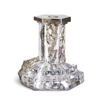 Rocky Baroque Candlestick Glossy Glaze // Large