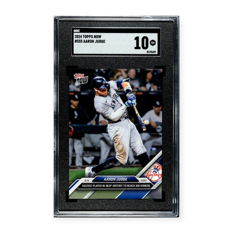 Aaron Judge // 2024 Topps Now Fastest Player To 300 Homers // SGC 10 Gem Mint