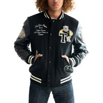 Top Gun® "Bulldog" Varsity Jacket // Black (3XL)