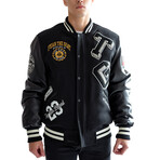 Top Gun® "Bear Goat" Varsity Jacket // Black (2XL)