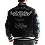 Top Gun® "Flying Legend" Varsity Jacket // Black (5XL)