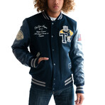 Top Gun® "Bulldog" Varsity Jacket  // Navy (4XL)