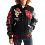 Top Gun® "The Goat" Varsity Jacket // Black (5XL)