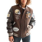 Top Gun® "Bears" Varsity Jacket // Brown (L)